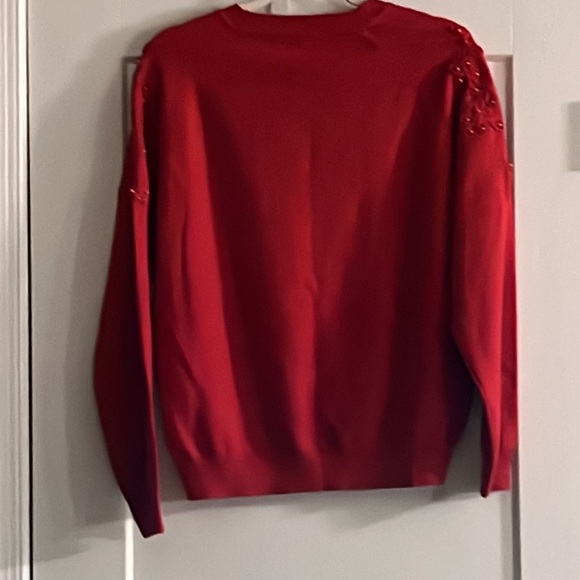 NANETTE NANETTE LEPORE Flower Embroidered Sweater XL - Picture 4 of 5